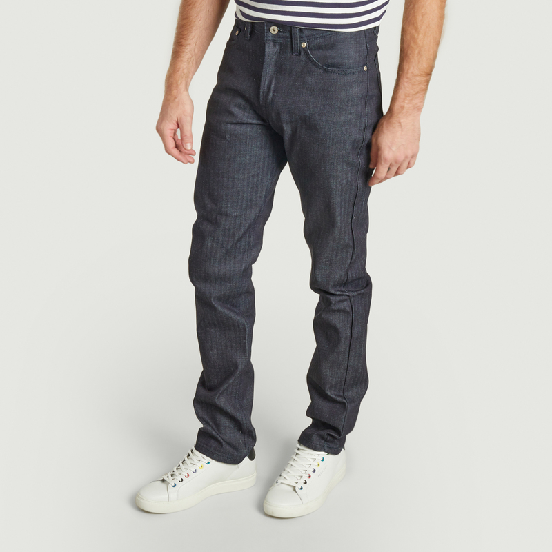 Sale Weird Guy Herringbone Denim Jeans Indigo Naked And Famous At