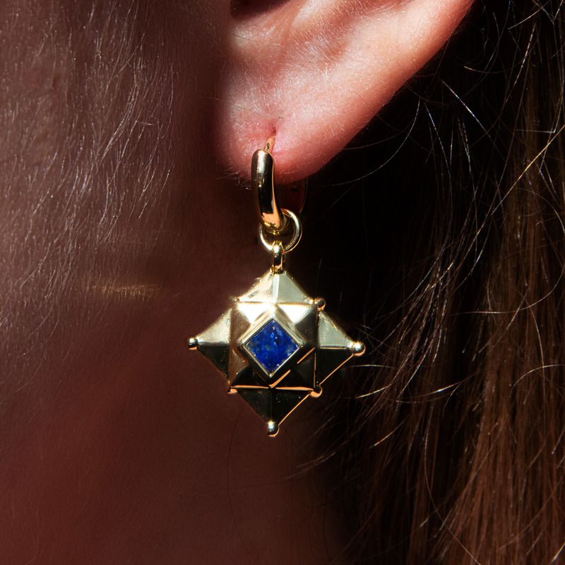 Lapis Lazuli Earrings - Aerea Studio