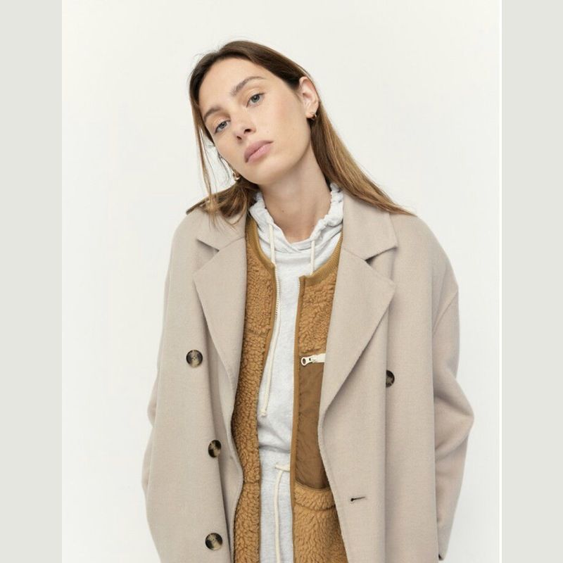 Dadoulove double breasted straight coat - American Vintage