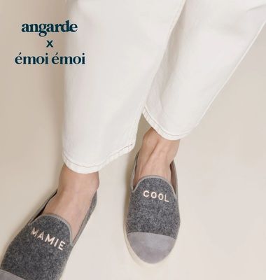 Mamie Cool Angarde embroidered slippers x emoi emoi