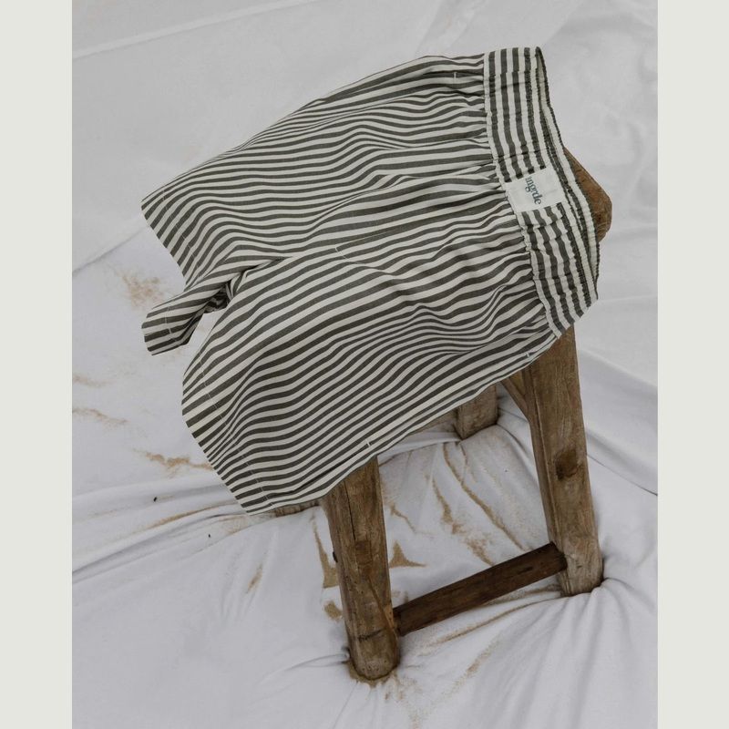 Striped tencel pyjama shorts - Angarde
