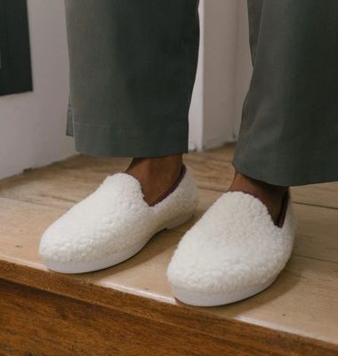 Bouclette wool slipper