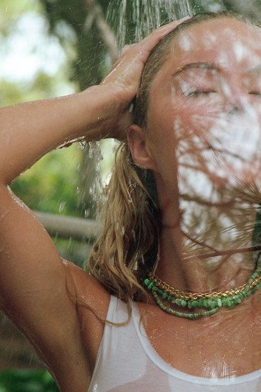 Collier court en pierres et perles Reef - Anni Lu