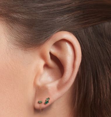 Boucles d'oreilles asymétriques Blaise