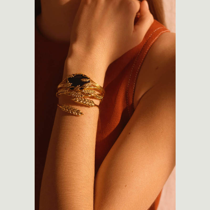 Bracelet jonc plaqué or Blé - Aurélie Bidermann
