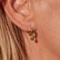 Boucles d'oreilles créoles avec aventurines Safra - Be Maad