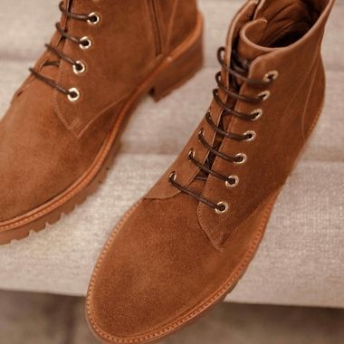 Lara suede lace-up boots