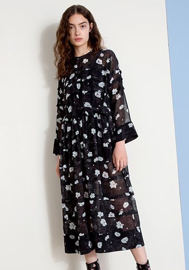 Robe Midi Voile - Carven