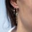 Boucles d'oreilles pendantes saphirs et diamants Totem - Celine Daoust