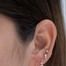 Mondstein und Diamant Augenring Ohrring - Celine Daoust
