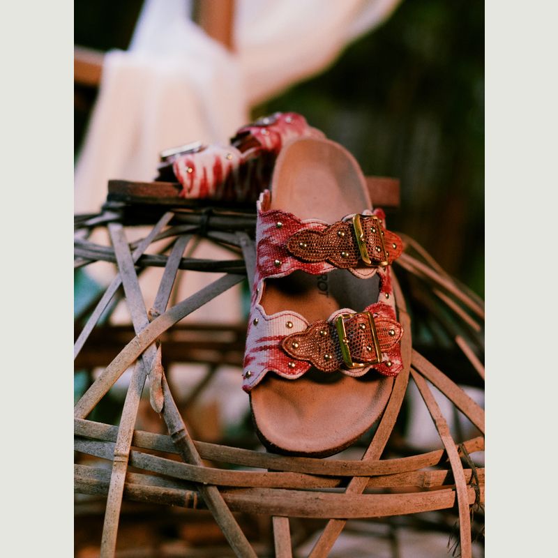  Gold studded sandals Odette - Claris Virot