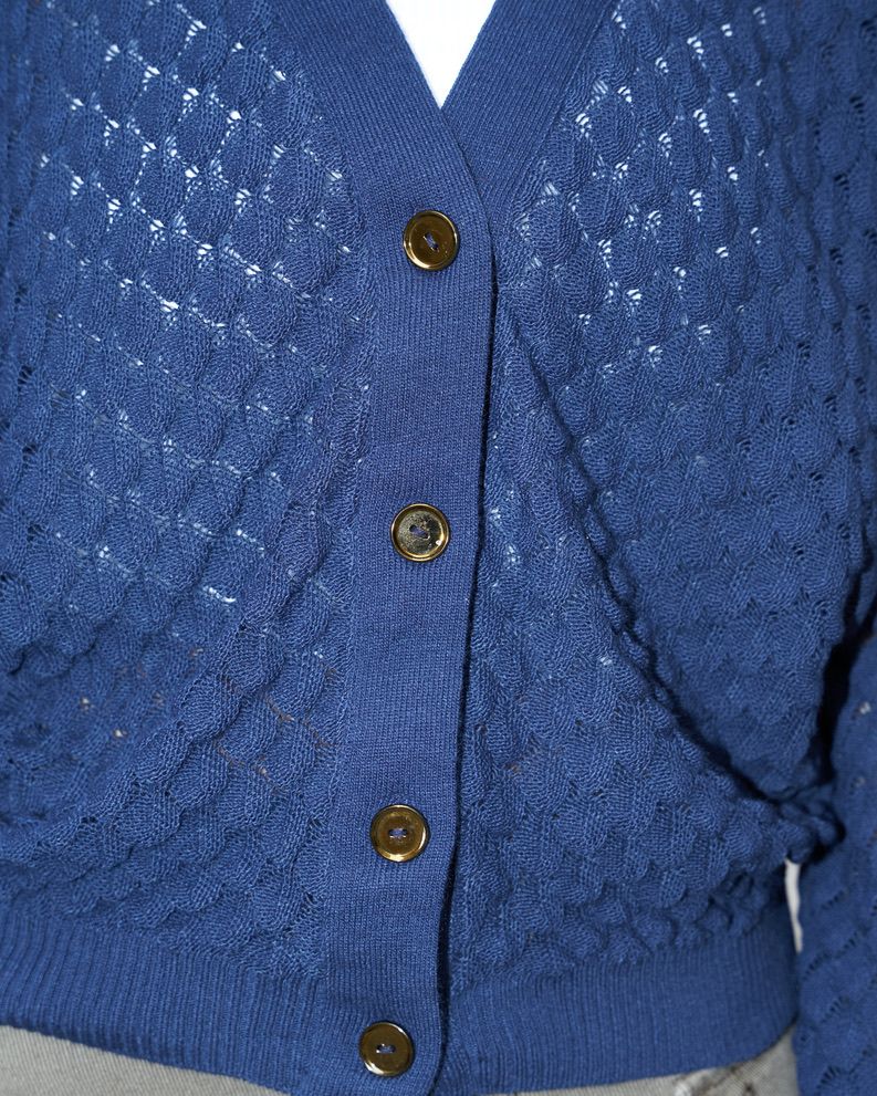 Skylar - Cardigan en tricot à col en V et dentelle - Erotokritos