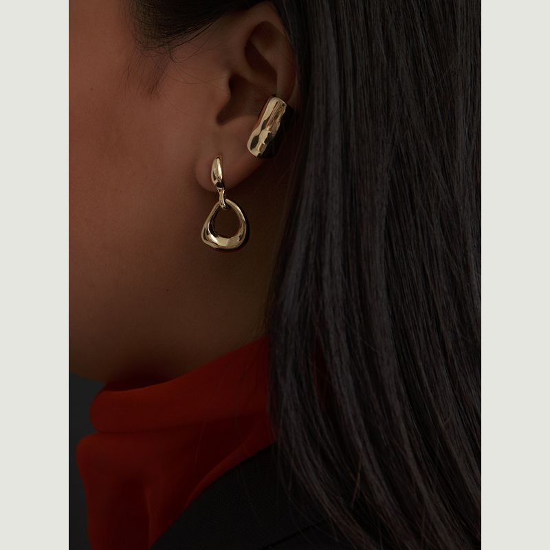 Boucles d'oreilles pendantes plaqué or Nina - FARIS