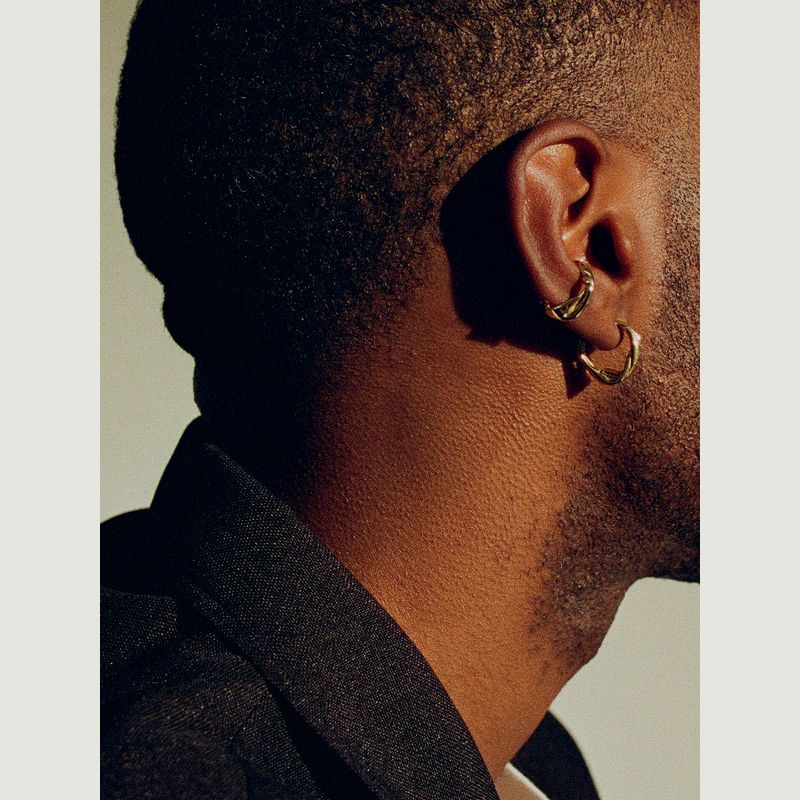 Twist creole earrings - FARIS