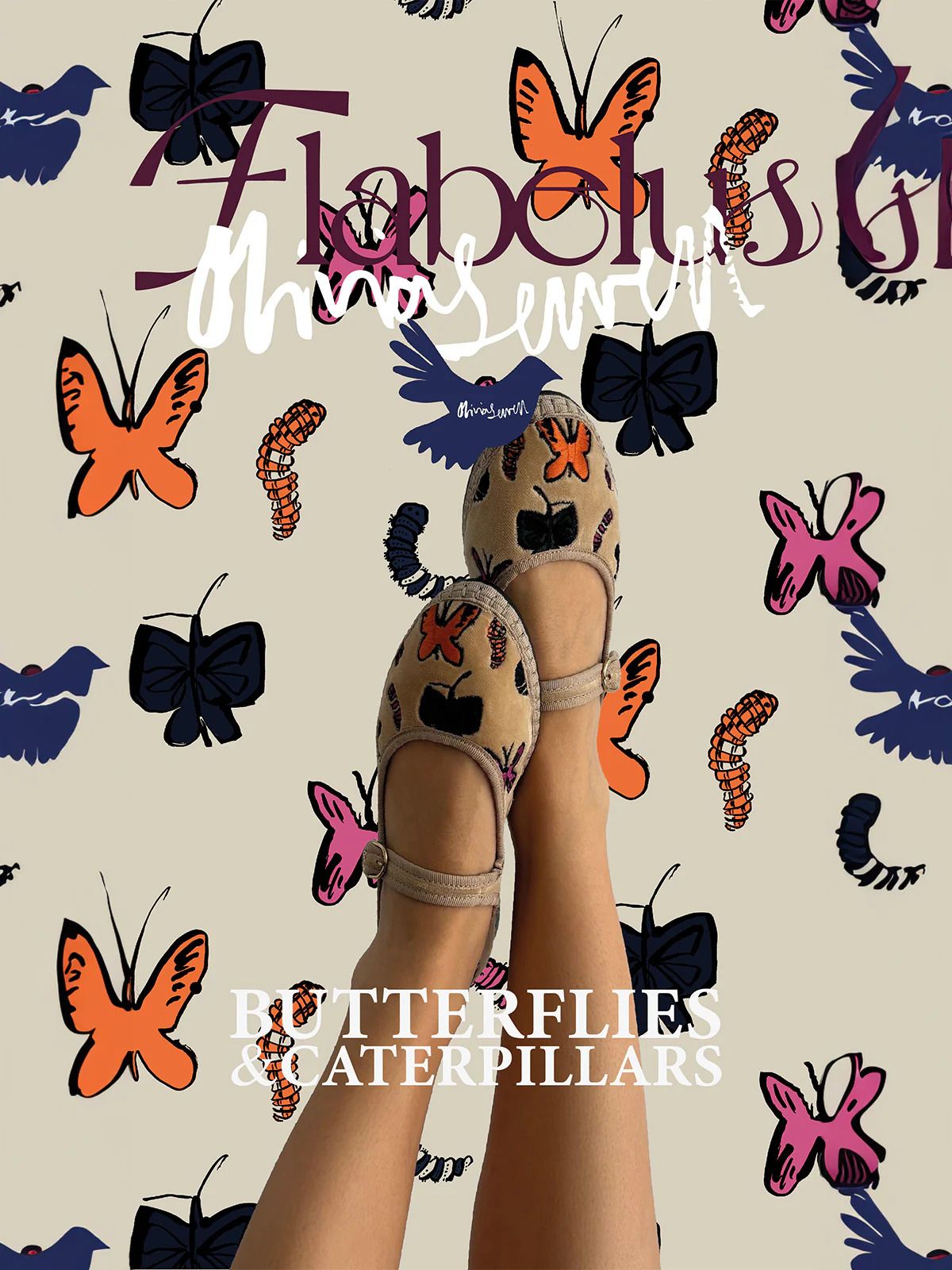 Flabelus Butterflies x Olivia Sewell Ballerinas - Flabelus