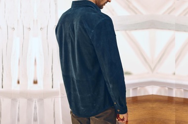 Leder-Overshirt