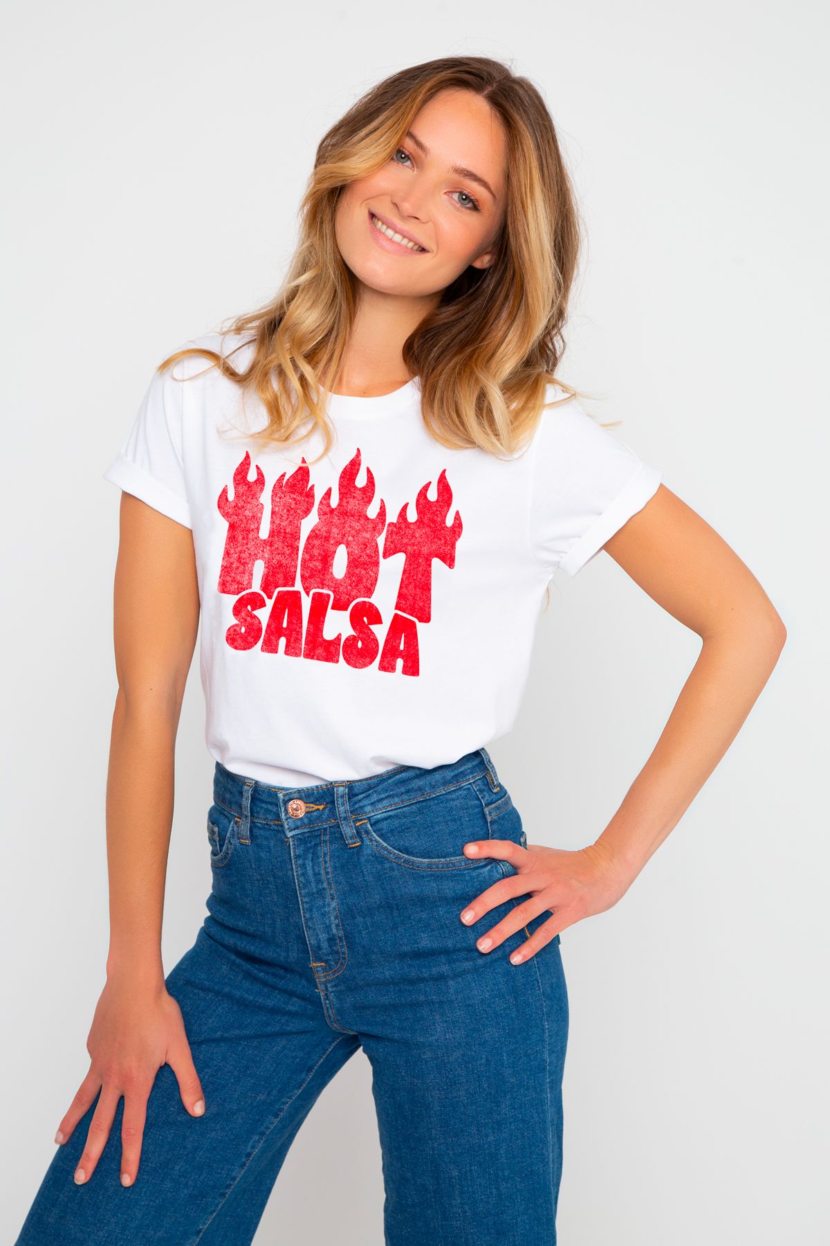 T-shirt Alex HOT salsa en coton  - French Disorder