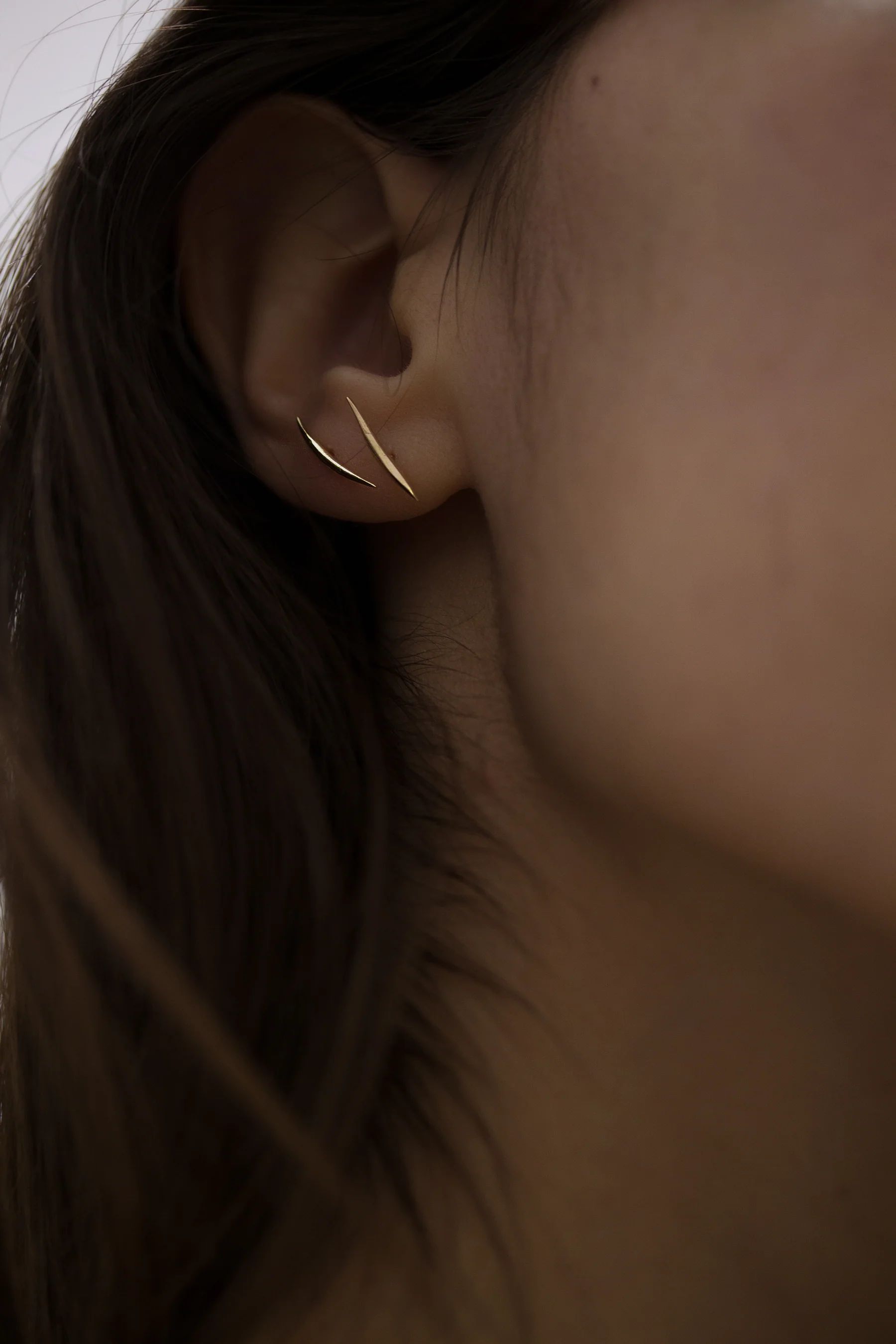 Esquisse stud earrings - Gamme Blanche