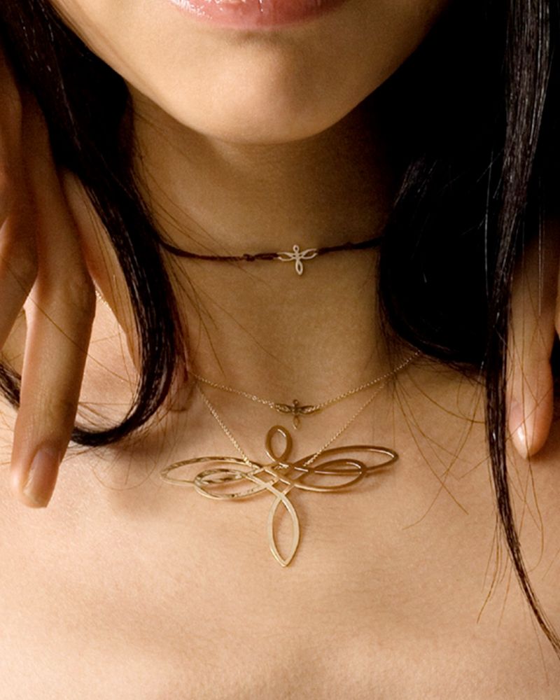 Mini Dragonfly Necklace - Ginette NY