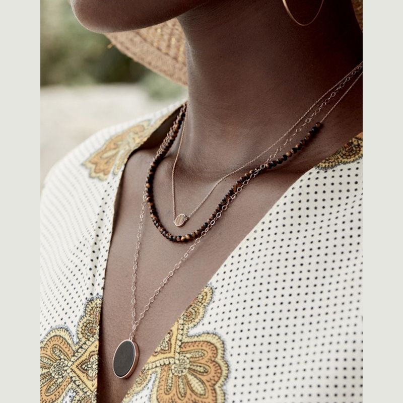 Onyx Jumbo necklace - Ginette NY
