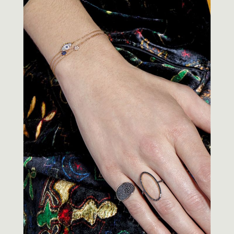 Bracelet Mini sapphire Star - Ginette NY