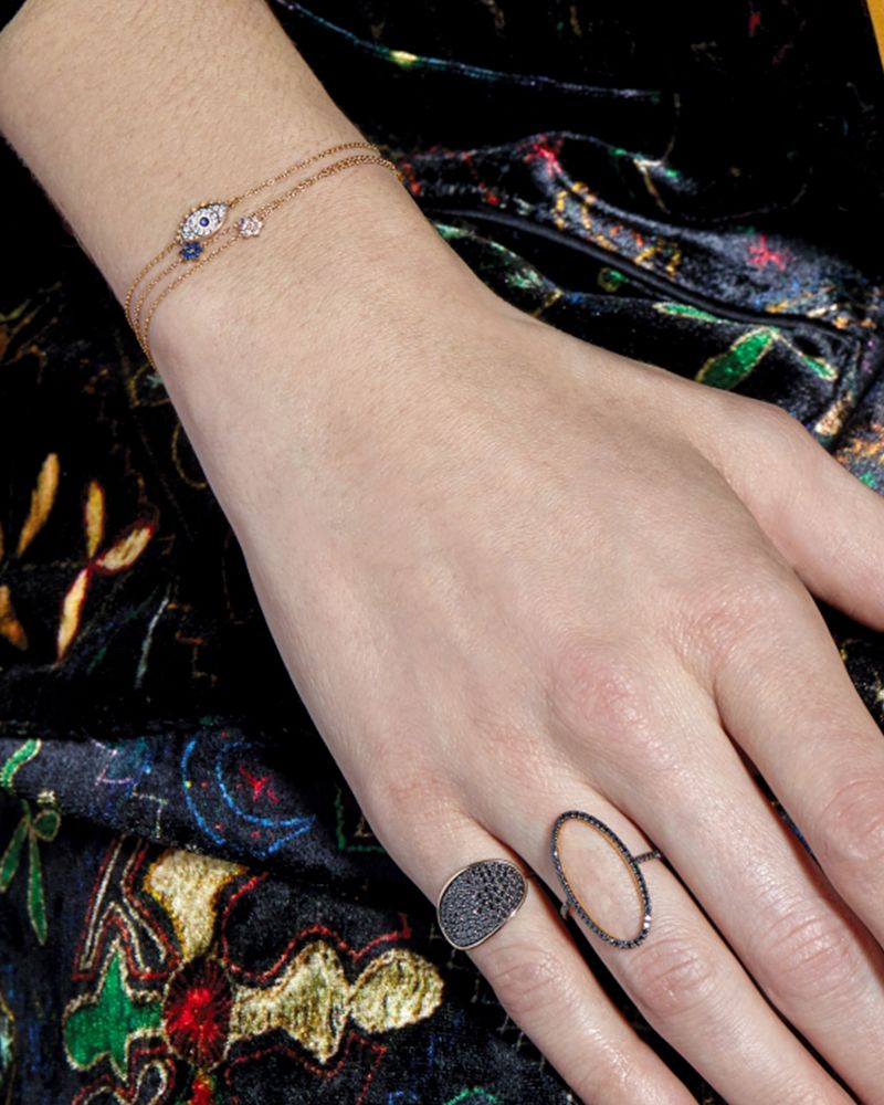 Mini sapphire Star bracelet - Ginette NY