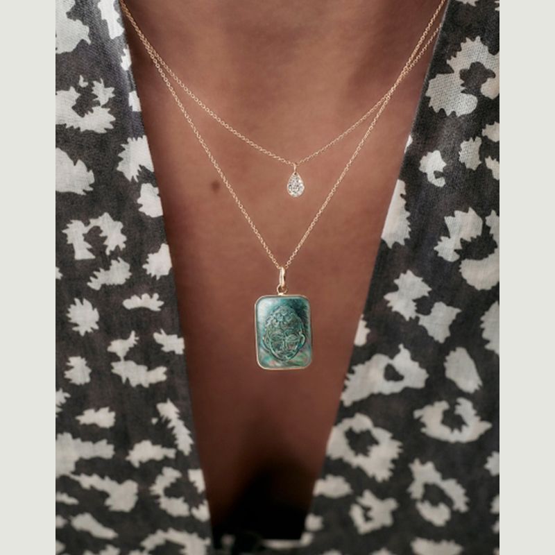 Halskette Mini Diamond Bliss - Ginette NY