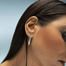 V silver earring - Jade Venturi
