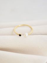 Elements Duo ring in 24K gold plated brass - Judith Benita