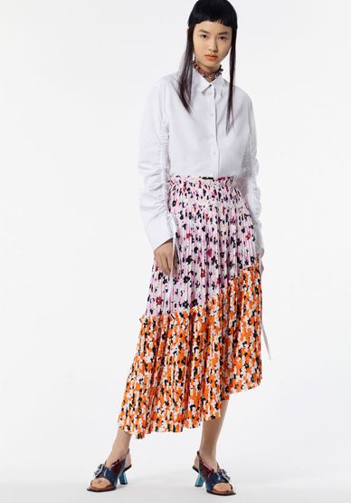 Jupe Asymétrique Jackie Flowers - Kenzo