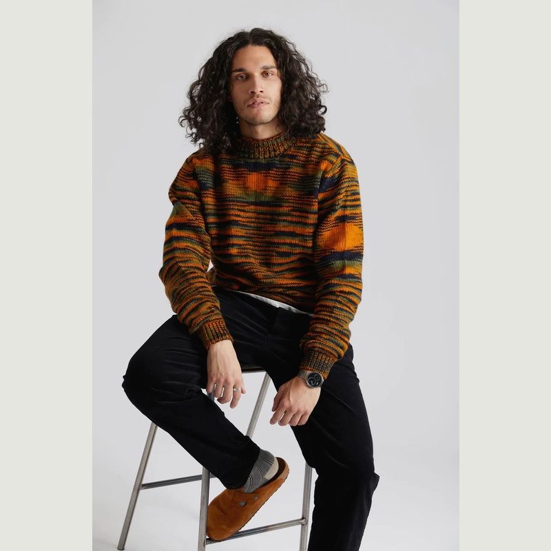 Teruma - Hand Knitted Wool Jumper - komodo