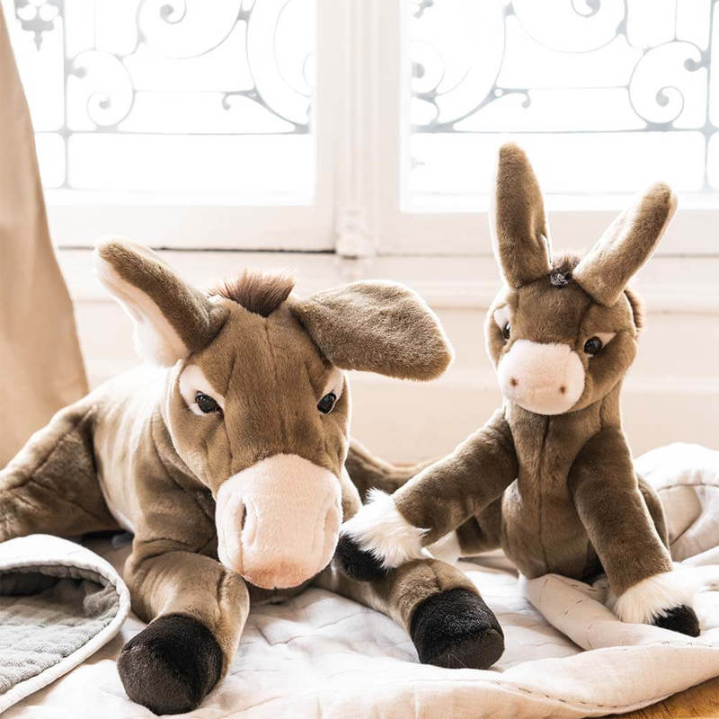 My plush donkey Gaston - La Pelucherie