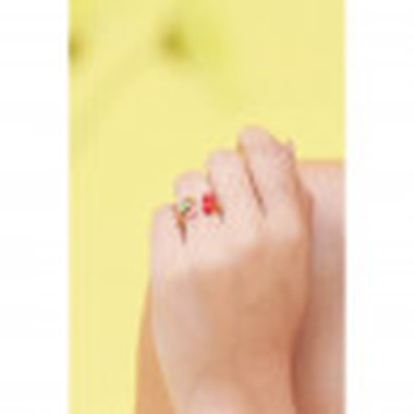 Bague ajustable Exquise Cerise