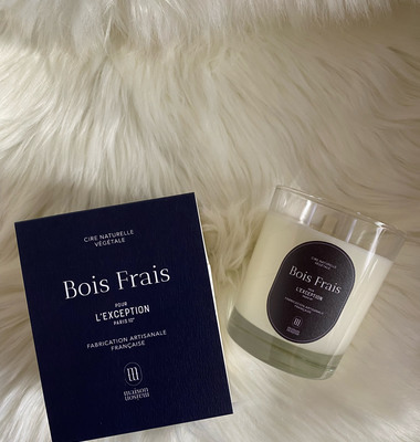 Fresh Wood Candle 220g 2 wicks from the MaisonMaison Paris x L'Exception Paris collaboration