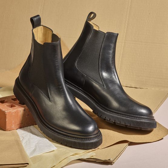 Leather Chelsea Boots type 146 Adieu X L'Exception Black L