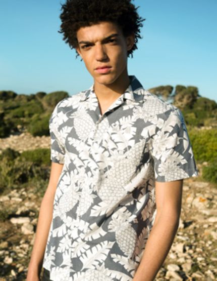 Chemise Imprimée Manches Courtes en coton japonais - L'Exception Paris