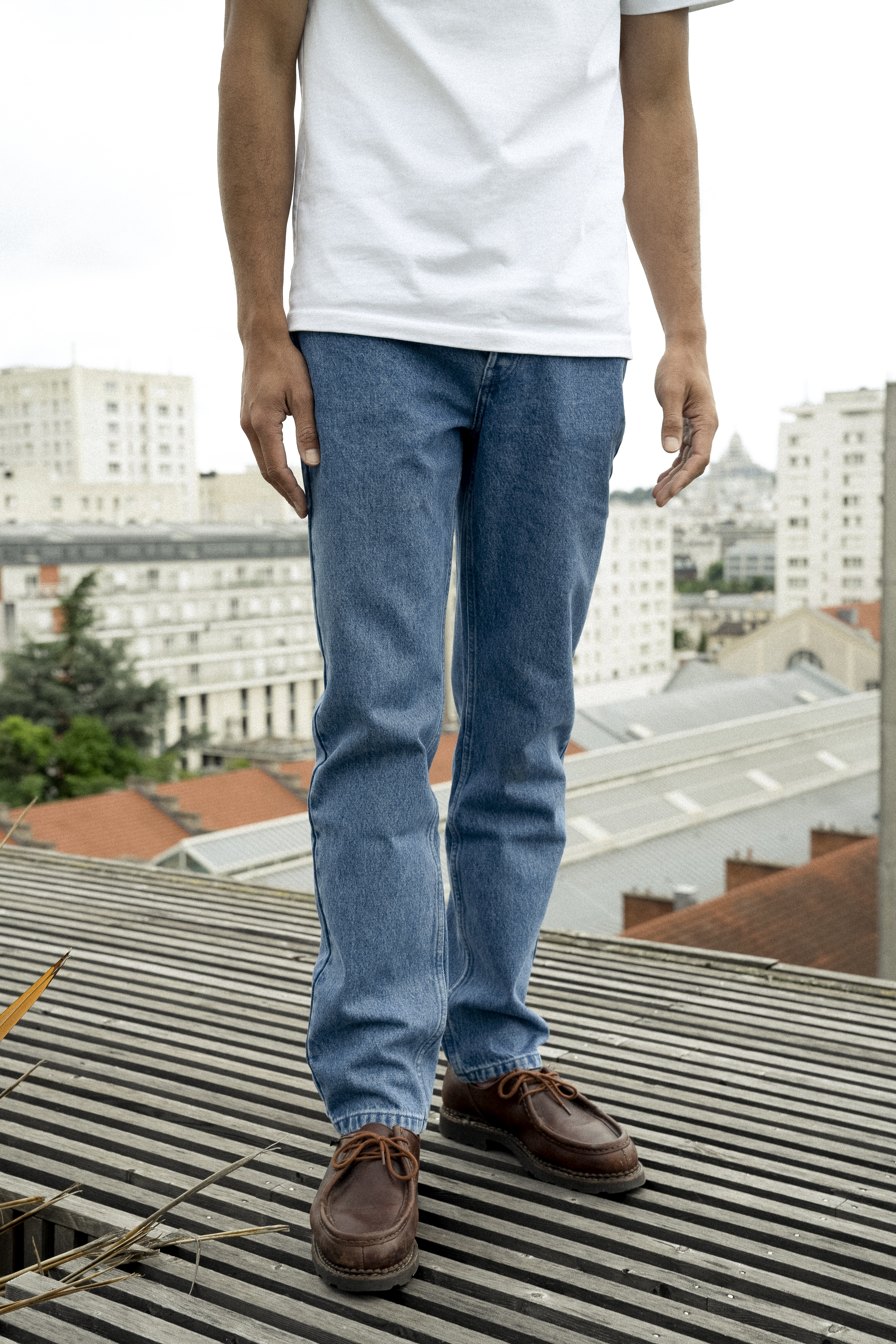 Jean regular 14oz Bleach - L'Exception Paris