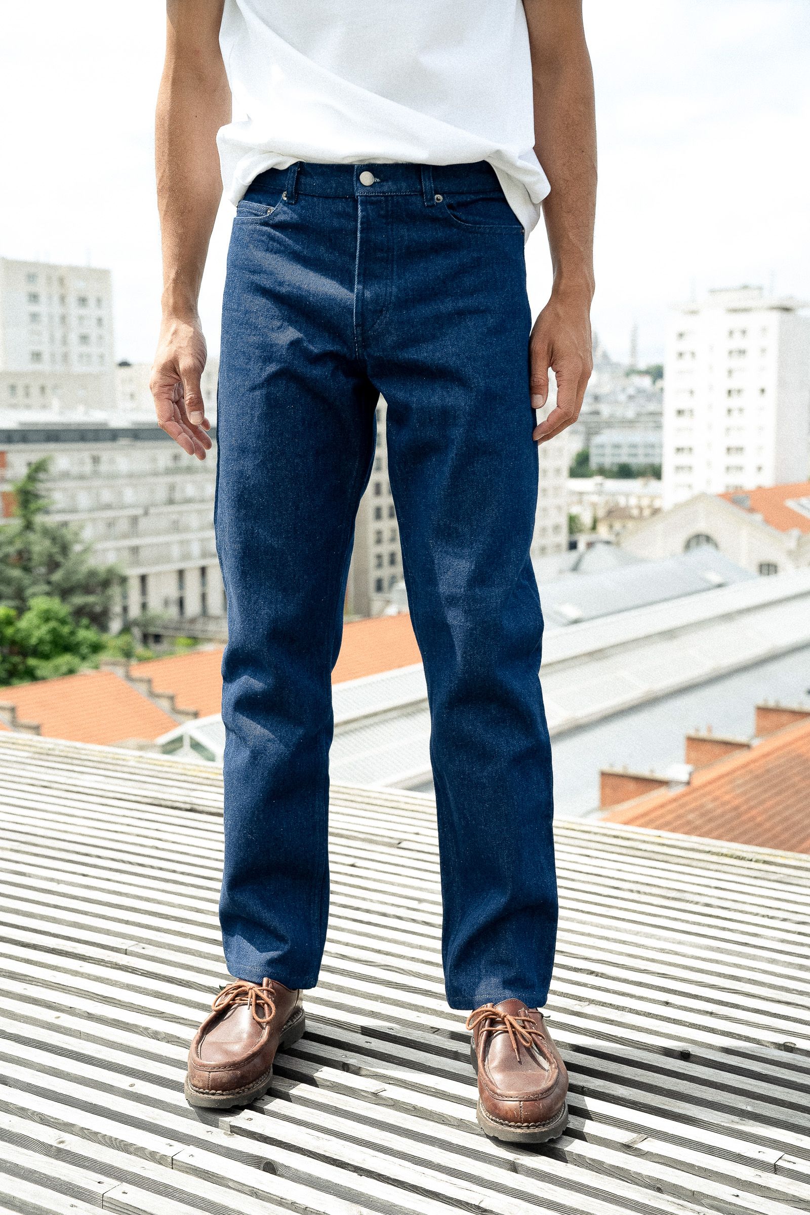 14 oz straight-leg jeans - L'Exception Paris