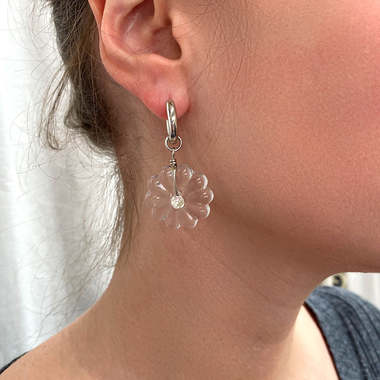Silver Life On Earth earrings