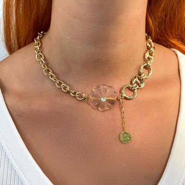 Flower Bouton d'Or necklace