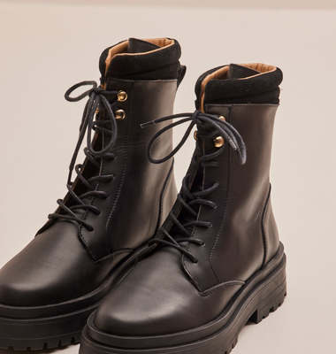 Bottines à lacets Tamara cuir