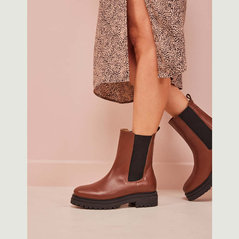 Amélie leather boots - M.Moustache