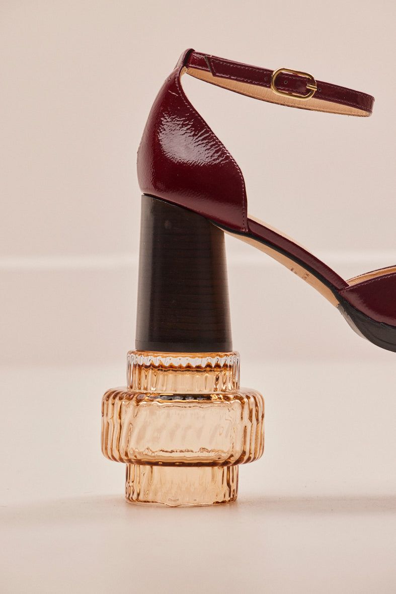 Domitille pleated leather pumps - Odaje