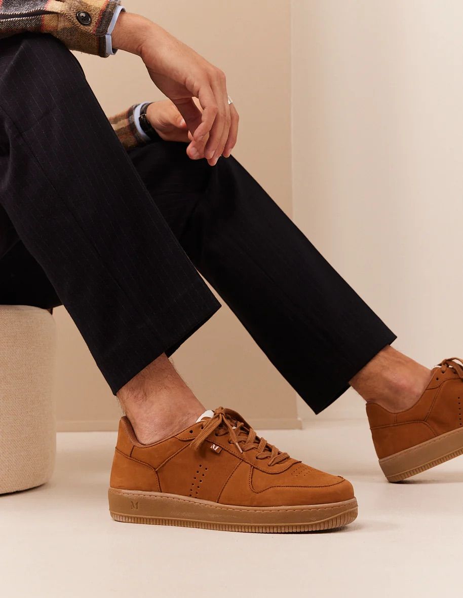 Maxence low-top sneakers in nubuck - M.Moustache