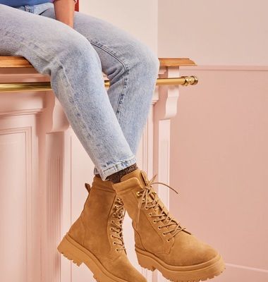 Tamara suede lace-up boots