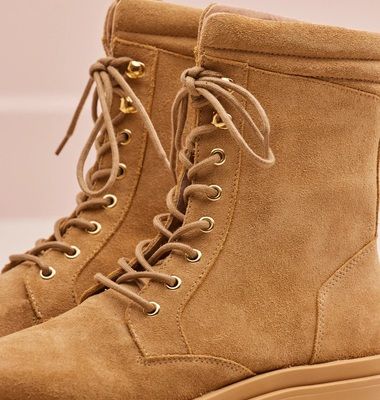 Tamara suede lace-up boots