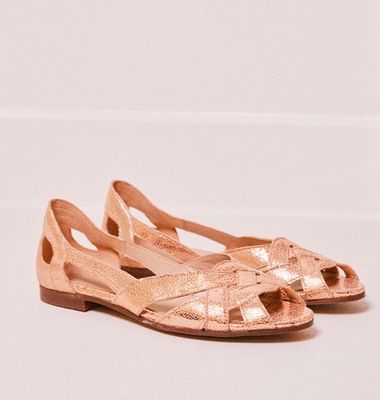Clementine sandals in cracked leather