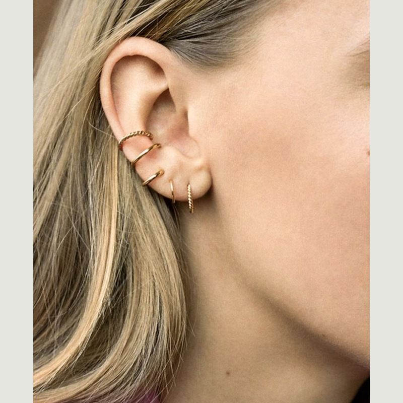 Boucles d'oreilles à nœud en tissu pour femmes, Design coréen