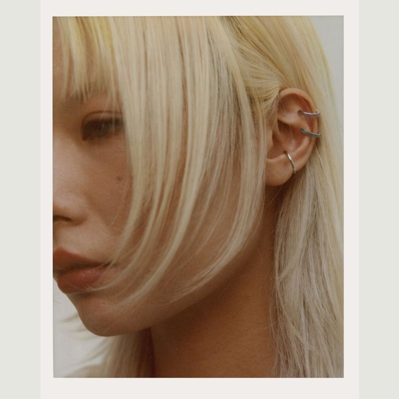 Twin Medium Ear Cuff - Maria Black