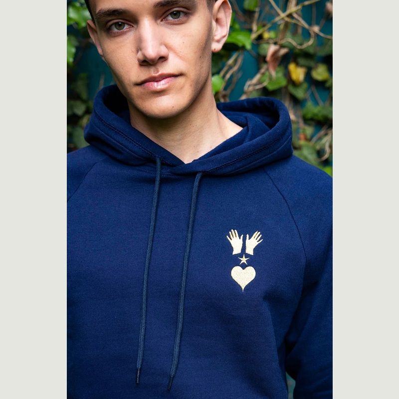 Kangaroo pocket hooded sweatshirt - Misericordia